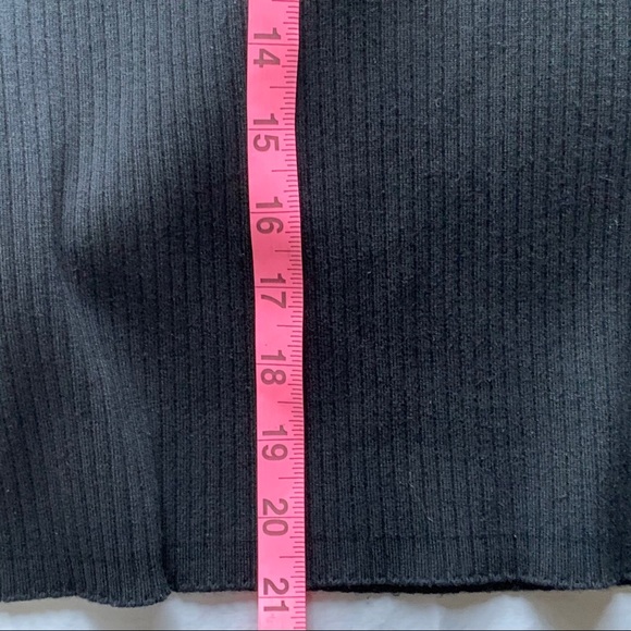 2/$22 August Silk Black Short Sleeved Sweater - Picture 5 of 6